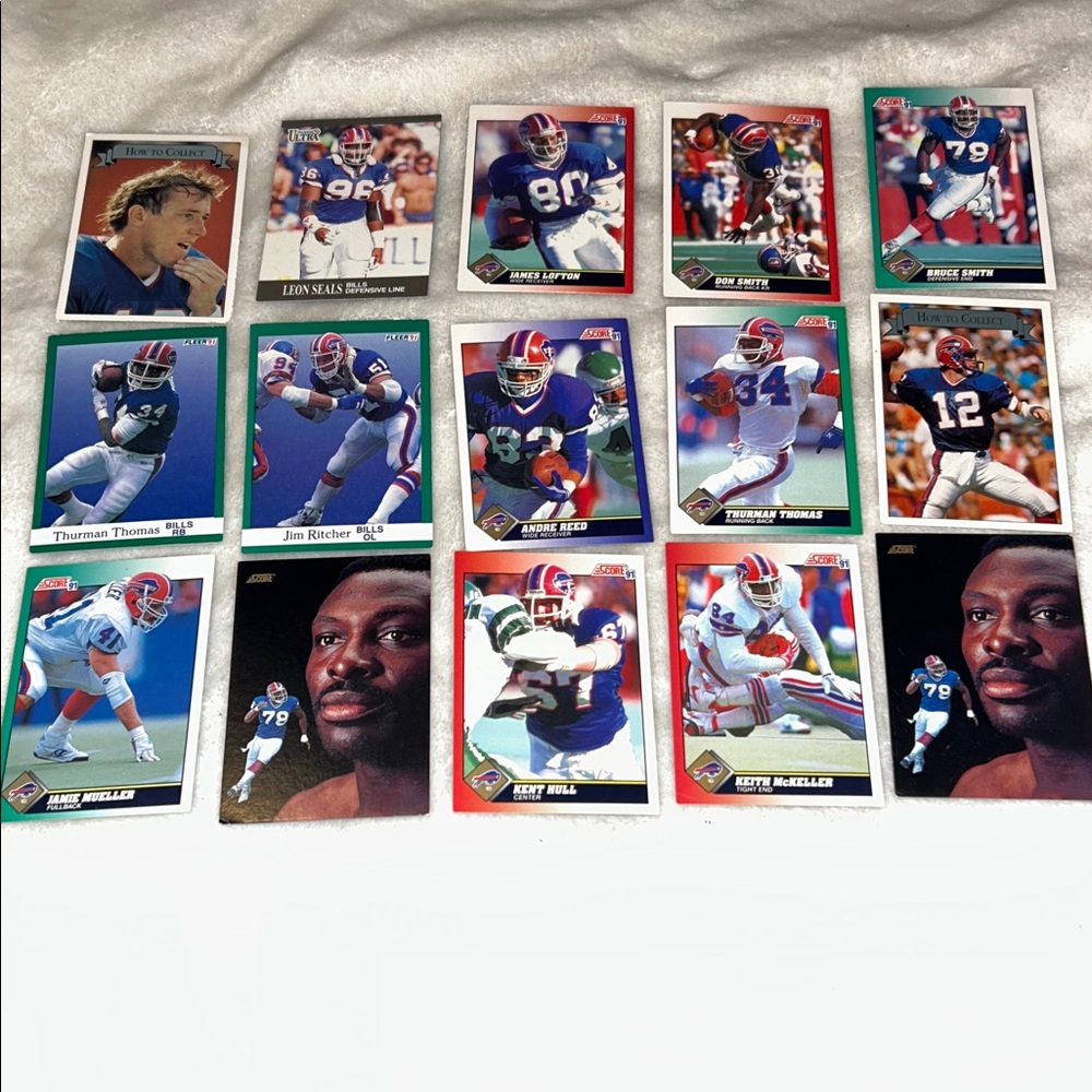 Buffalo Bills Lot Of 15 Cards